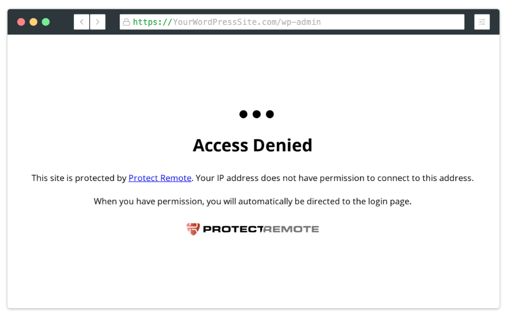 Protect Remote Access Denied